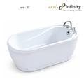 Arris Infinity ars - 37 Baby Shark 1200mm White Freestanding Soaking Bathtub with Seat