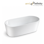Arris Infinity Merlin D8366-150 /  D8366-170 White One-Piece Freestanding Bathtub 1500 × 800 × 600mm