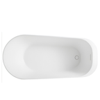 Arris Infinity Merlin D8366-150 /  D8366-170 White One-Piece Freestanding Bathtub 1500 × 800 × 600mm