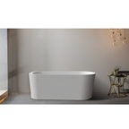 Arris Infinity Merlin D8366-150 /  D8366-170 White One-Piece Freestanding Bathtub 1500 × 800 × 600mm