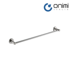 Onimi 2303-600 600mm Wall Mounted Matt Stainless Steel Finish Single Towel Rail