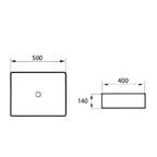 Saniware WB-469 MB 500mm Ceramic Matt Black Above Counter Art Basin Sinki Tandas Bilik Mandi For Modern Vanity, Feature Bathroom & Renovation Projects