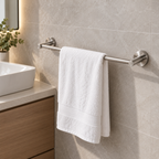 Onimi 2303-600 600mm Wall Mounted Matt Stainless Steel Finish Single Towel Rail