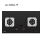 LIVINOX LCH-SUGI DC-90FB Black Cooker Hood – 2800 m³/h Powerful Suction, BLDC LGH Series Gas Hob Combo