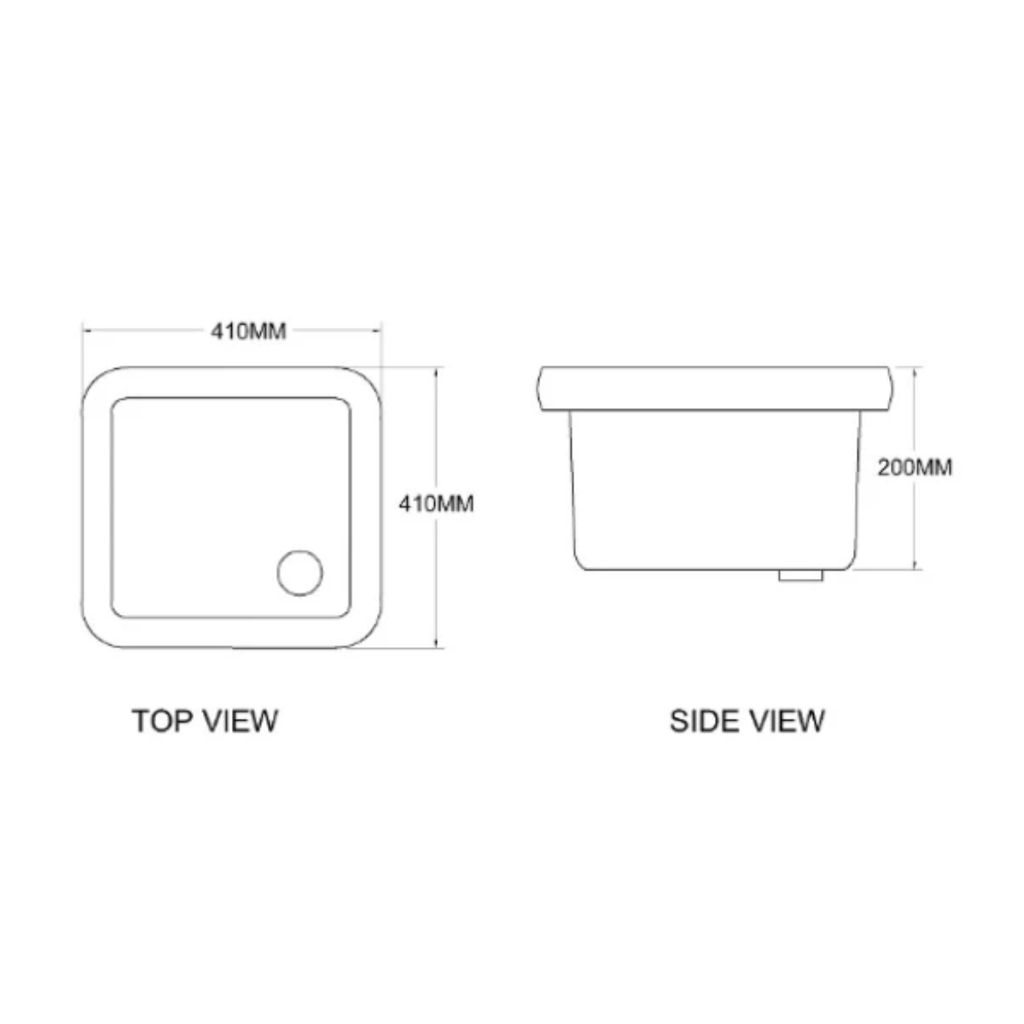 Asher LS 3 410MM Rectangle White Ceramic Utility Lab White Basin Sink Sinki Lab Pedicure Sink For Bathroom Use