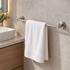 Onimi 2303-700 700mm Wall Mounted Matt Stainless Steel FinishSingle Towel Rail