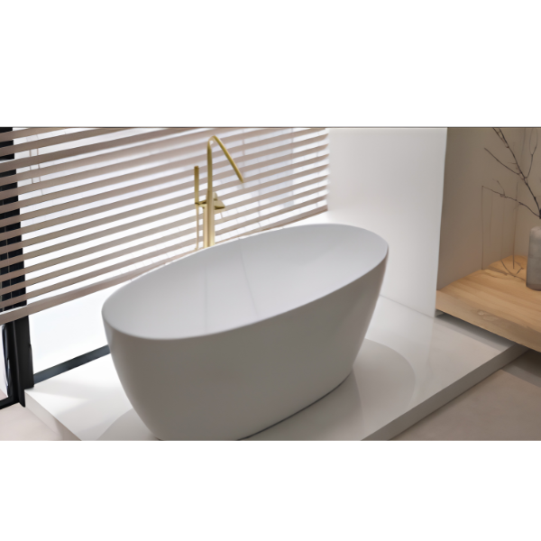 Arris Infinity ars-D8371 White Super Slim One-Piece Freestanding Bathtub 1700 × 800 × 610mm