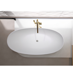 Arris Infinity ars-D8371 White Super Slim One-Piece Freestanding Bathtub 1700 × 800 × 610mm