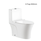 Saniware WC-2092A 710mm One-Piece Washdown Toilet Bowl Sinki Tandas Bilik Mandi S-Trap 250mm / P-Trap 180mm Roughing-In