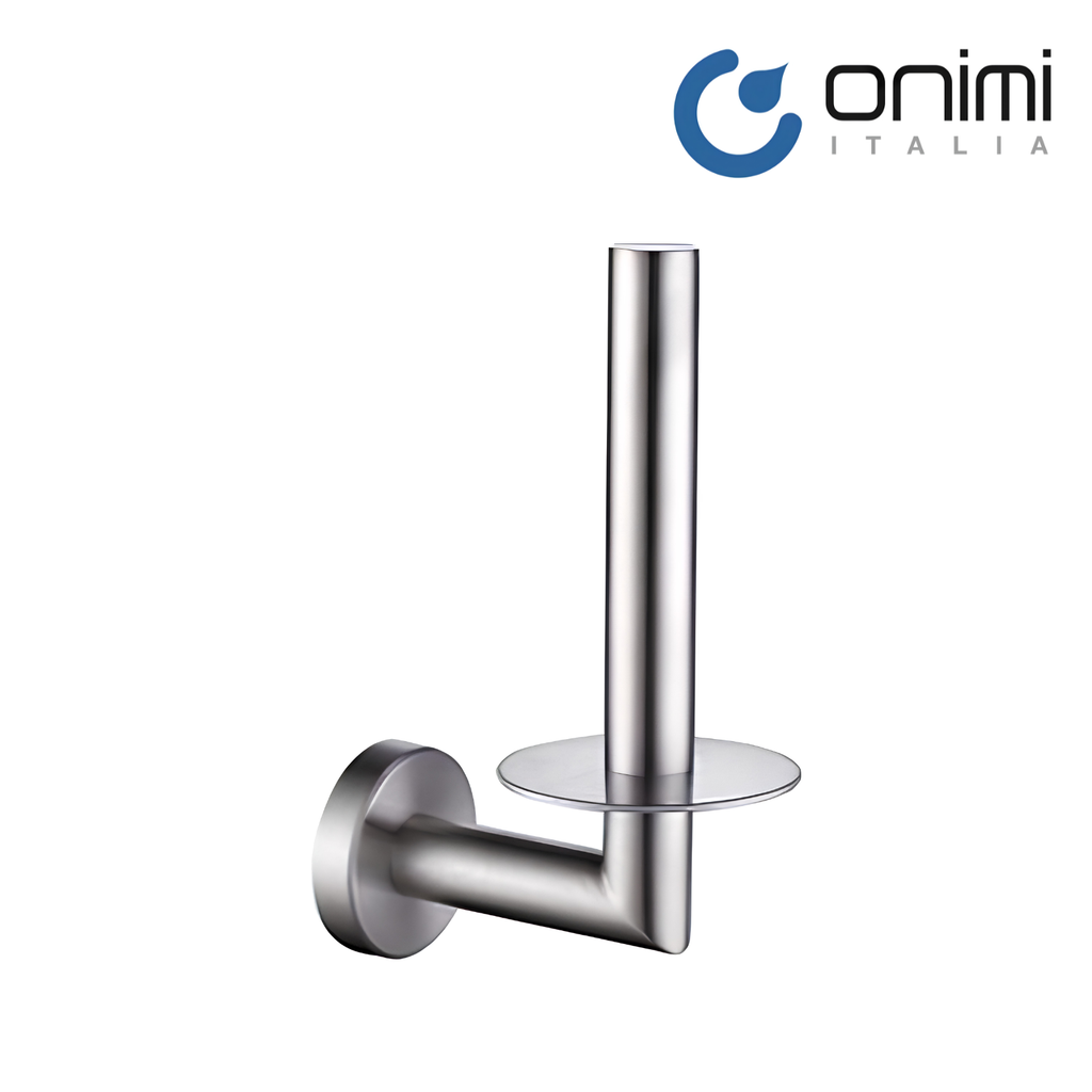 Onimi 2307E Wall-Mounted Brushed Stainless Steel Finish Extra Toilet Paper Holder