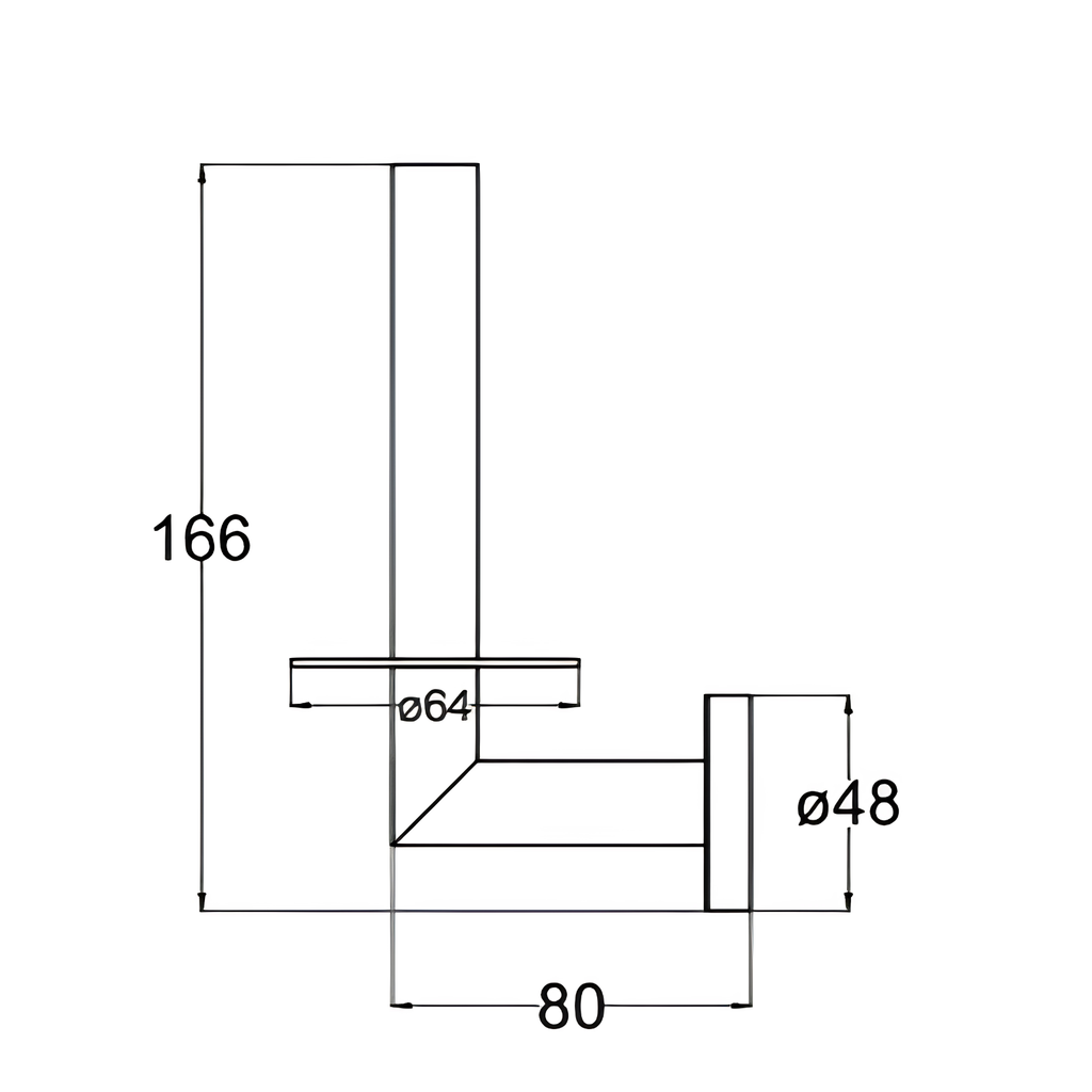 Onimi 2307E Wall-Mounted Brushed Stainless Steel Finish Extra Toilet Paper Holder