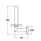 Onimi 2307E Wall-Mounted Brushed Stainless Steel Finish Extra Toilet Paper Holder