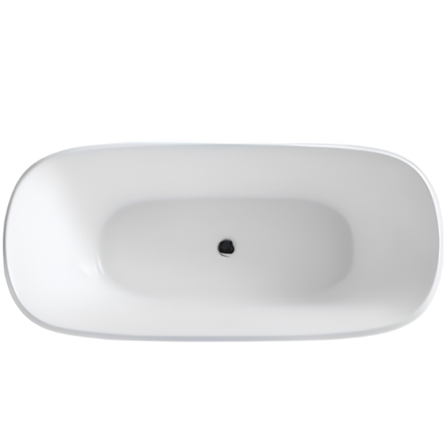 Arris Infinity ars - D8302 Tucano 1500mm / 1700mm White One-Piece Freestanding Bathtub For Spacious Bathrooms
