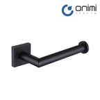Onimi S3607BL 155mm Wall-Mounted Matt Black Finish Toilet Paper Holder