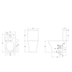 Johnson Suisse Vicenza Close-coupled (Rimless) WC