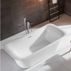 Arris Infinity ars-D8336-150 Da Cova 1500mm / 1700mm White One-Piece Freestanding Rectangular Soaking Bathtub