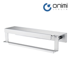 Onimi S1408M 303mm Wall-Mounted Matt Finish Towel Ring with Shelf