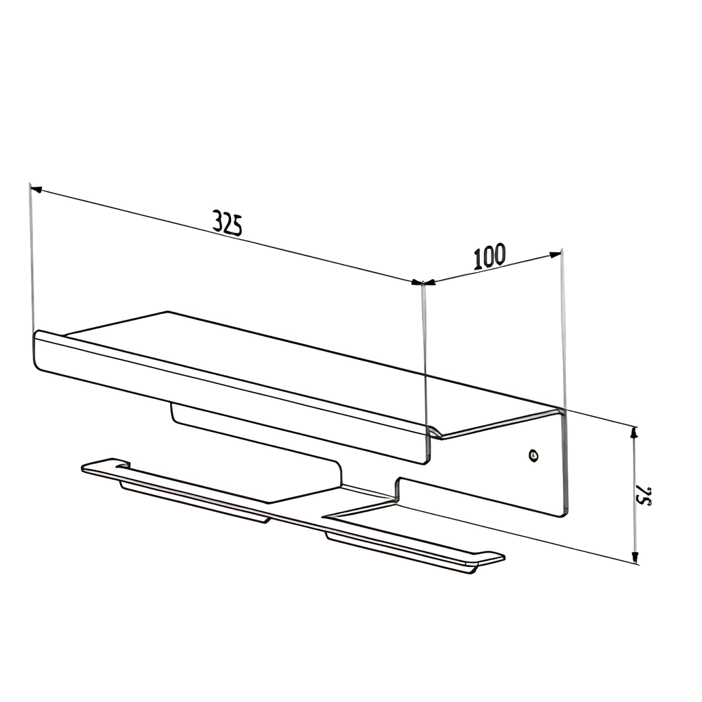Onimi S1407X2M 425mm Twin Toilet Paper Holder – Matt Stainless Steel Wall Mounted Bathroom Roll Holder