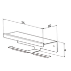Onimi S1407X2M 425mm Twin Toilet Paper Holder – Matt Stainless Steel Wall Mounted Bathroom Roll Holder