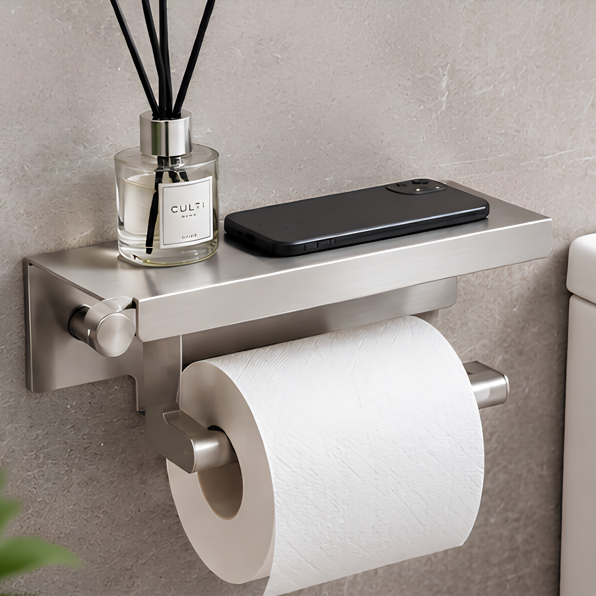 Onimi S1407M 250mm Toilet Paper Holder – Matt Stainless Steel Wall Mounted Bathroom Roll Holder