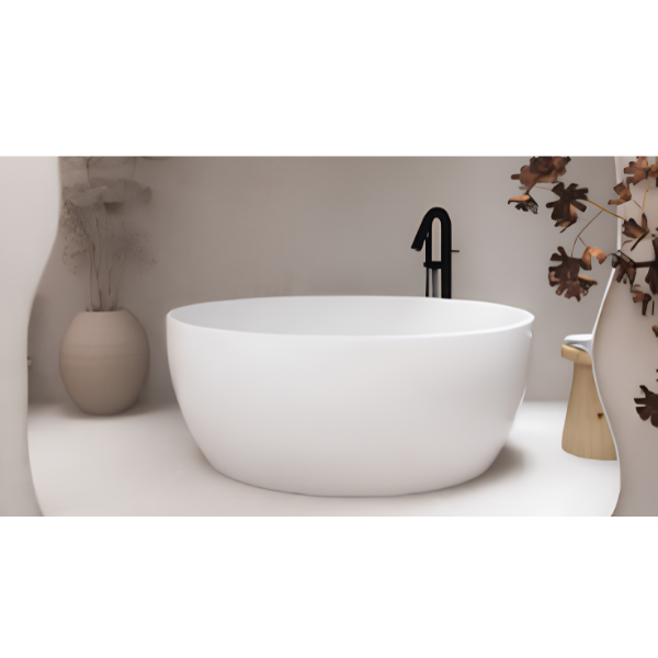 Arris Infinity Circle ars - M1008 1600mm White One-Piece Round Freestanding Soaking Bathtub