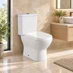 Saniware WC-2103A 700mm Ceramic Two-Piece Washdown Toilet Bowl Sinki Tandas Bilik Mandi S-Trap 250mm / P-Trap 180mm Roughing-In