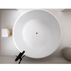 Arris Infinity Circle ars - M1008 1600mm White One-Piece Round Freestanding Soaking Bathtub