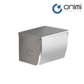 Onimi A138B 125 × 95 × 100mm Stainless Steel 304 Anti-Splash Exposed Single Toilet Paper Roll Holder – Wall Mounted