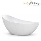 Arris Infinity ars-M1069-7 1700mm White One-Piece Freestanding Slipper Soaking Bathtub
