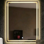 Glorex GLC 1001N(LED-RC) LED Bathroom Mirror 500×700mm Rounded Rectangle Frameless Front + Back LED Light