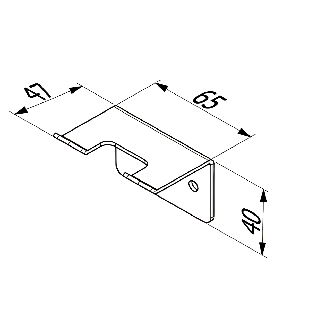 Onimi S1410M 65mm Twin Hook – Matt Stainless Steel Wall Mounted Bathroom Robe & Towel Hook