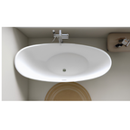 Arris Infinity ars-M1069-7 1700mm White One-Piece Freestanding Slipper Soaking Bathtub