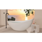 Arris Infinity ars-M1069-7 1700mm White One-Piece Freestanding Slipper Soaking Bathtub
