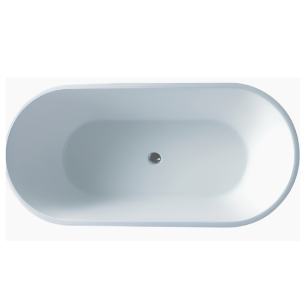 Arris Infinity ars - D8381 Villas 1490mm / 1690mm White One-Piece Freestanding Oval Soaking Bathtub