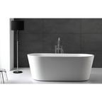 Arris Infinity ars - D8381 Villas 1490mm / 1690mm White One-Piece Freestanding Oval Soaking Bathtub