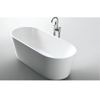 Arris Infinity ars - D8381 Villas 1490mm / 1690mm White One-Piece Freestanding Oval Soaking Bathtub