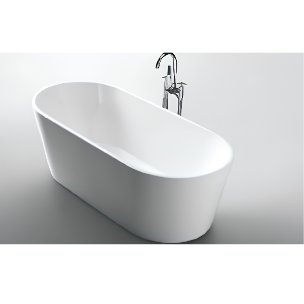 Arris Infinity ars - D8381 Villas 1490mm / 1690mm White One-Piece Freestanding Oval Soaking Bathtub
