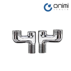 Onimi Q11 Eccentric Screw Fitting for Bath Shower Mixer – Chrome Adjustable Bath Mixer Connector Pair