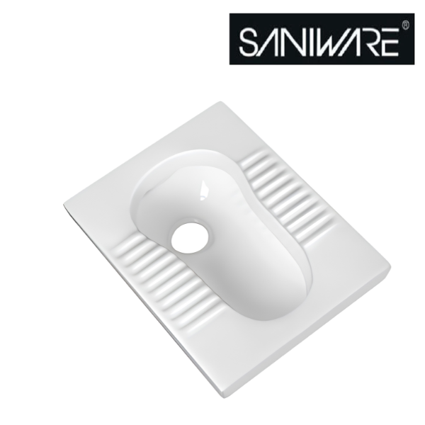 Saniware SP-501 520mm Squatting Pan W.C Built-In Platform Tandas Cangkung 520 x 420 x 190mm for Bathroom & Commercial Washroom