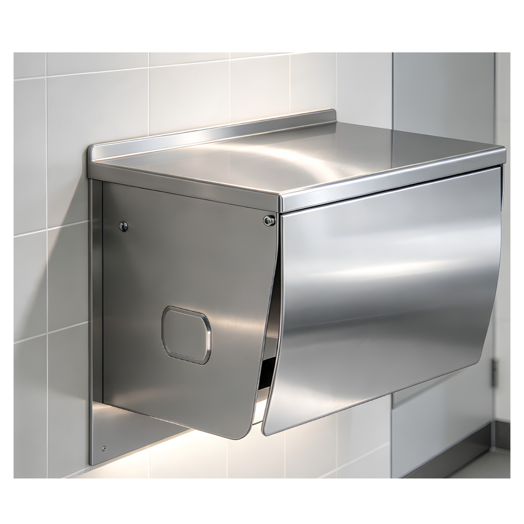 Onimi A138B 125 × 95 × 100mm Stainless Steel 304 Anti-Splash Exposed Single Toilet Paper Roll Holder – Wall Mounted
