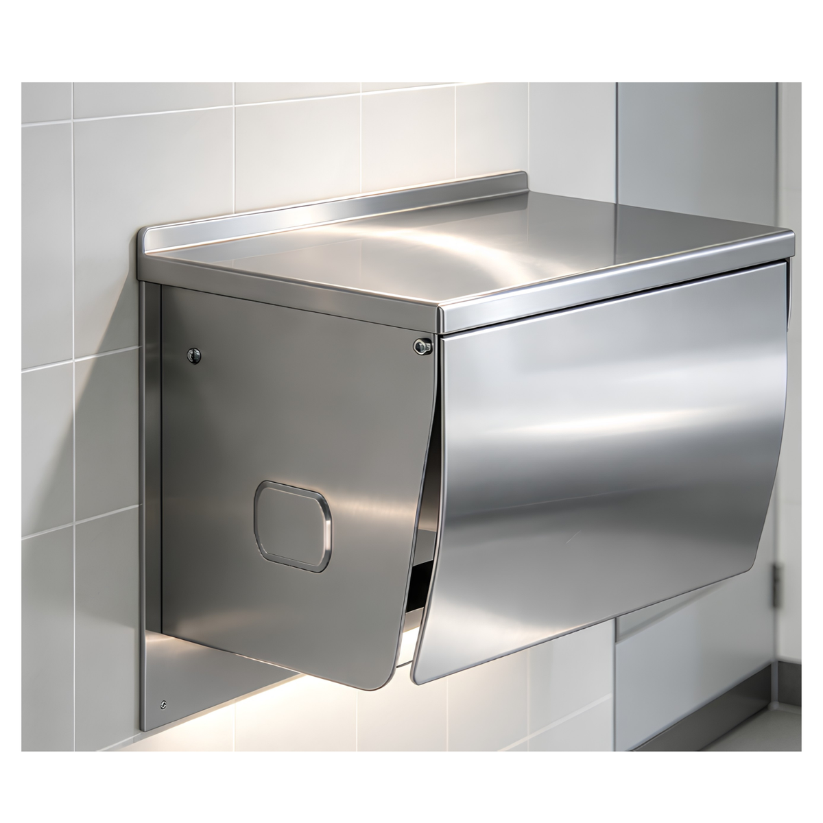 Onimi A138B 125 × 95 × 100mm Stainless Steel 304 Anti-Splash Exposed Single Toilet Paper Roll Holder – Wall Mounted