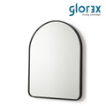 Glorex GLC 2003A/B Wall Mounted Arch Shape Wall Mirror 500×700mm Slim 28mm Aluminium Frame Vertical Mount Only