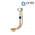Onimi LBPW1 Brass Bath Pull Waste with Overflow – Chrome & Brass