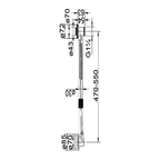 Onimi LBPW1 Brass Bath Pull Waste with Overflow – Chrome & Brass