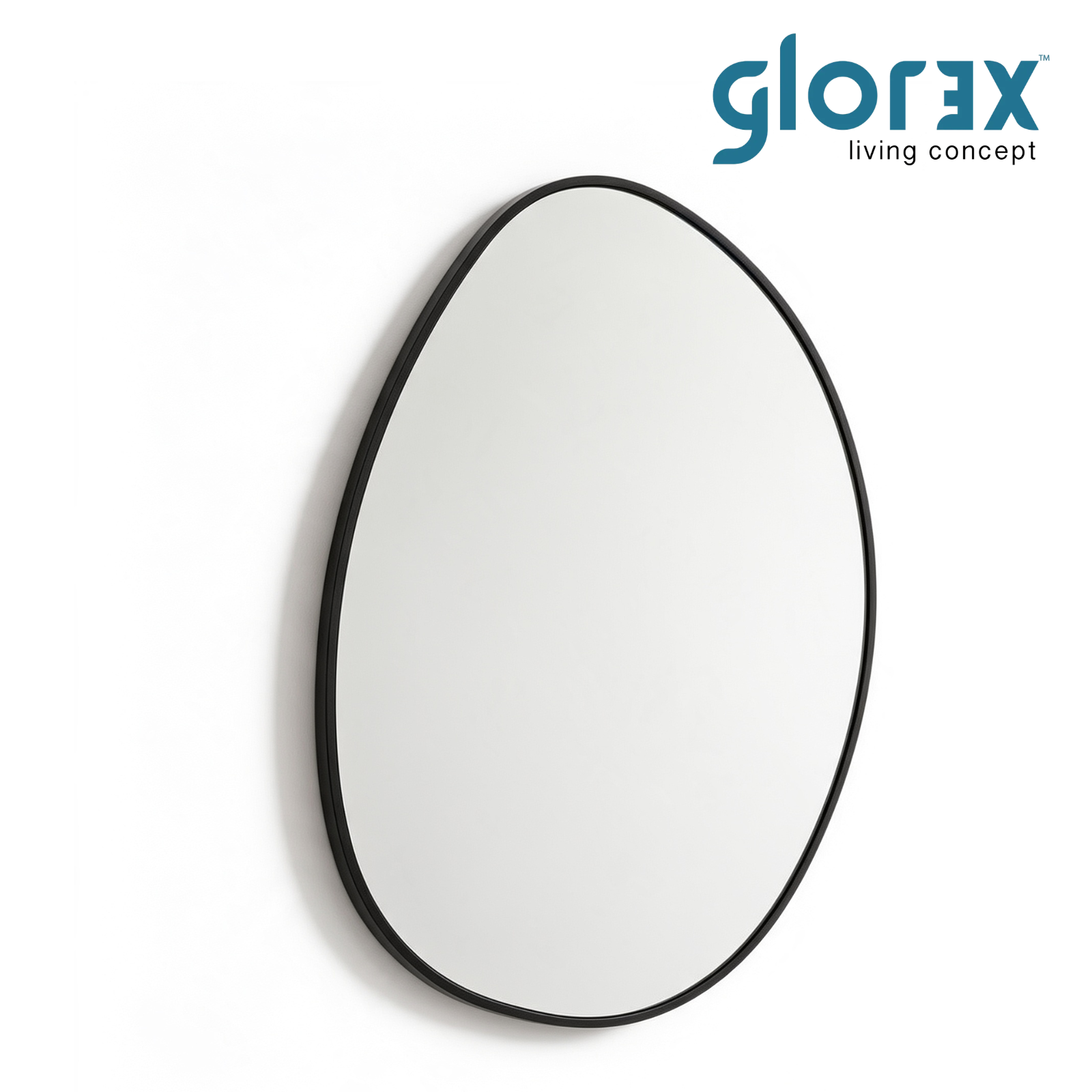 Glorex GLC PB7090A/B Wall Mounted Mirror 700×900mm Slim 28mm Aluminium Frame Multiple Hanging Options