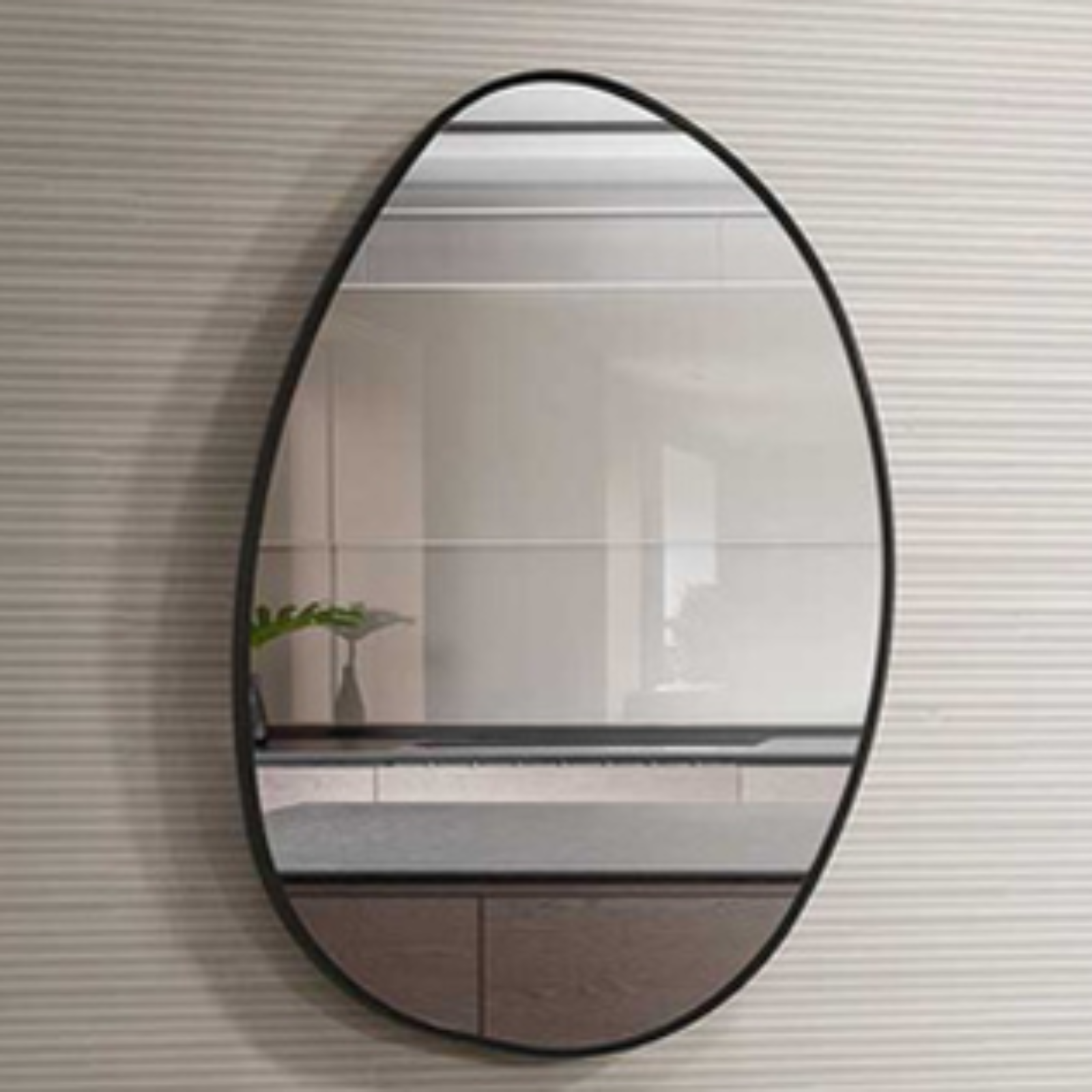 Glorex GLC PB7090A/B Wall Mounted Mirror 700×900mm Slim 28mm Aluminium Frame Multiple Hanging Options