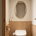 Glorex Wall Mounted GLC PB7090A/G Gold Pebble Shape Wall Mirror 700×900mm Slim 28mmim Alunium Frame Multiple Hanging Options