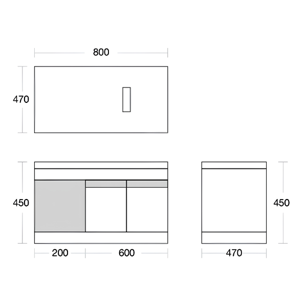 Saniware SWBC‑C5601‑WH 800mm White Wall‑Mounted Stainless Steel Vanity Cabinet with Countertop Premium Bathroom Storage & Renovation Unit