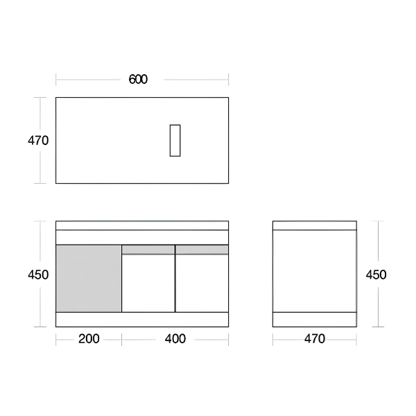Saniware SWBC‑C5401‑WH 600mm White Wall‑Mounted Stainless Steel Vanity Cabinet with Countertop – Premium Bathroom Storage & Renovation Unit