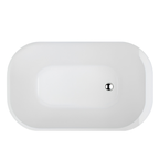 Arris Infinity ars - D8330 - 140 ARTES 1400mm White One-Piece Freestanding Rounded Rectangular Soaking Bathtub